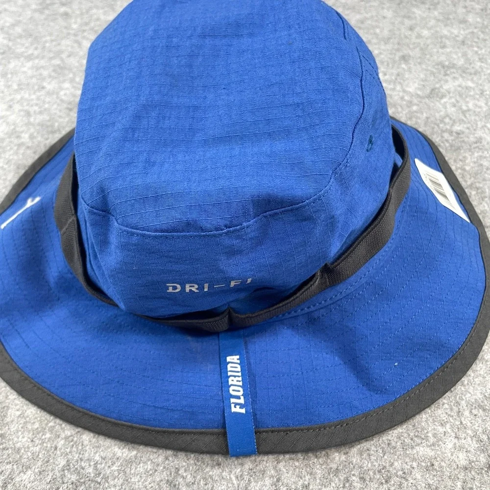 Jordan Mens Florida Gators Bucket Hat OS Blue Dri-FIT Ripstop Boonie Hat